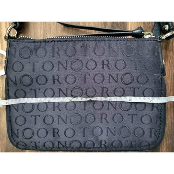 Oroton Navy Blue 8x5.5" Crossbody Bag Purse Adjustable Strap - Picture 7 of 8